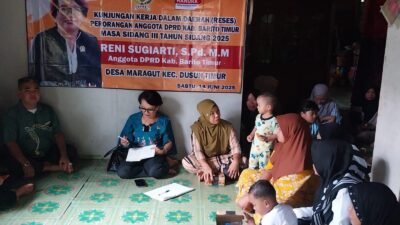 Warga Desa Maragut Sambut Hangat Reses Anggota DPRD Bartim Ini