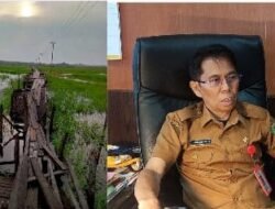 Tanggapi Keluhan Warga, PUPR Perkim Bartim Akan Perbaiki Jalan Titian Desa Muara Pelantau