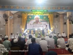Bupati Barito Timur Hadiri Peringatan Maulid Nabi Muhammad SAW di Masjid Agung Ar Rahman Tamiang Layang