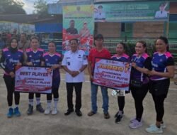 Bupati Heriyus Hadiri Pertandingan Voly di Laung Tuhup