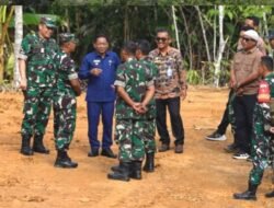 Bupati Murung Raya Tinjau Persiapan Pembangunan Yon TP 883/Temanggung Awam dan Makodim 1012/Murung Raya