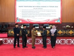 Bupati Heriyus Hadiri Rapat Paripurna Ke-6 DPRD Murung Raya, Bahas Ranperda RAPBD dan Pemberian Insentif Usaha