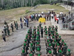 Bupati Murung Raya Sambut Kedatangan Komandan dan Personel Batalyon Infanteri TP 883/Temanggung Awan
