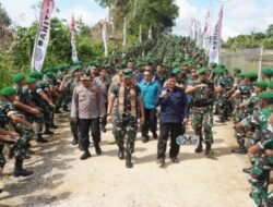 Pj Sekda Murung Raya Sambut Kunker Danbrigif TP 86 Mandau