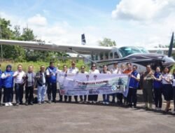 Bupati Murung Raya Resmikan Penerbangan Perdana Smart Cakrawala Aviation di Bandara Dirung