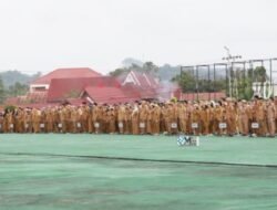 Pemkab Murung Raya Gelar Apel Gabungan ASN, Tekankan Kesiapsiagaan dan Disiplin Kerja