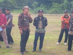 Bupati dan Wabup Bartim Cek Kesiapan Pengukuhan TRC di Lapangan Bartim Expo