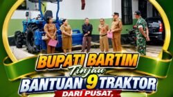 Bupati M. Yamin Tinjau Bantuan Traktor dari Pemerintah Pusat