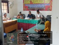 Kedamangan Kecamatan Tewah Kembali Gelar Sidang Gugatan Ahli Waris Alm. Ibung Bangas terhadap PT BMB