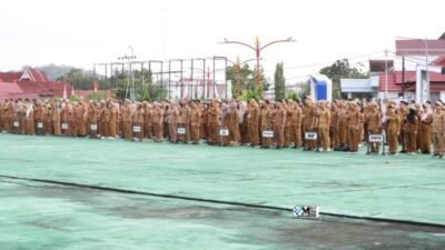 Pemkab Murung Raya Gelar Apel Gabungan, Bahas KKN Mahasiswa hingga Kesiapan Sinode GKE
