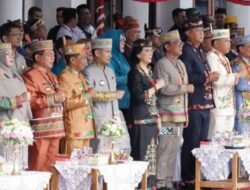 Heriyus Hadiri Upacara Hari Jadi ke-24 Gunung Mas, Sampaikan Ucapan Selamat dan Apresiasi
