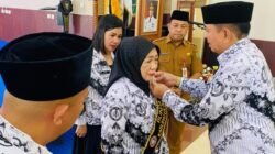 PGRI Bartim Perkuat Organisasi, Misnawaty M. Yamin Dikukuhkan sebagai Bunda Guru