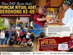 Ketua DAD Bartim Hadiri Puncak Ritual Adat Wafat Panglima Berohong ke-69, Tegaskan Komitmen Lestarikan Budaya Dayak