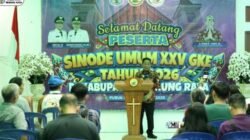 Bupati Heriyus Sambut Hangat Peserta Sinode Umum XXV GKE di Puruk Cahu
