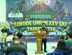 Bupati Heriyus Sambut Hangat Peserta Sinode Umum XXV GKE di Puruk Cahu