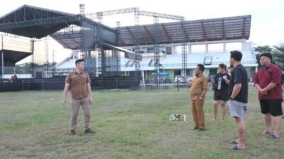 Bupati Heriyus Tinjau Persiapan Malam Hiburan Rakyat HUT Ke-24 Murung Raya, Pastikan Berjalan Aman dan Sukses