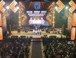 Bupati Heriyus Buka Malam Hiburan Rakyat HUT Ke-24 Murung Raya, Ribuan Warga Padati Stadion Willy M. Yoseph